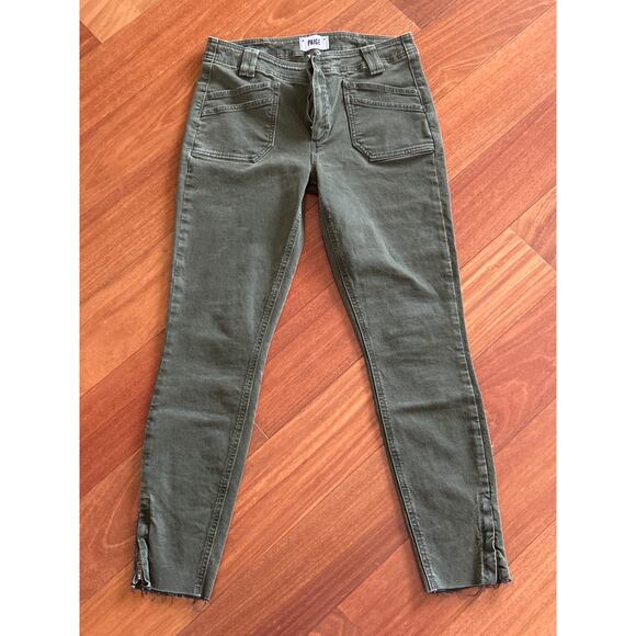 Paige Hoxton Ankle Jeans in Army Green - Picture 1 of 7